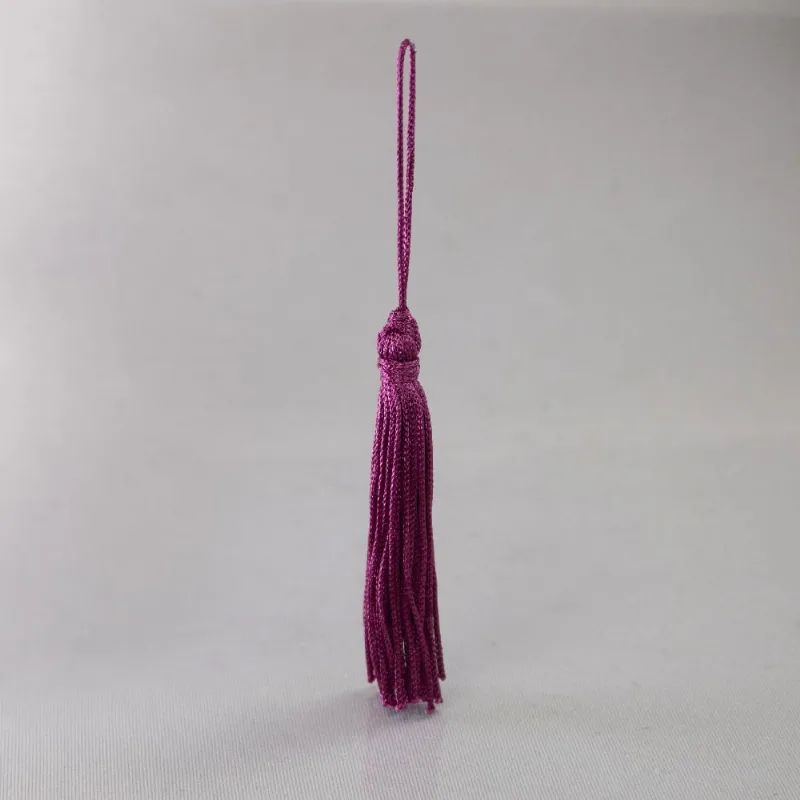 Pingente Pompom Tassel 70Mm Em Poliester Com 100 Peças 202 - Vinho