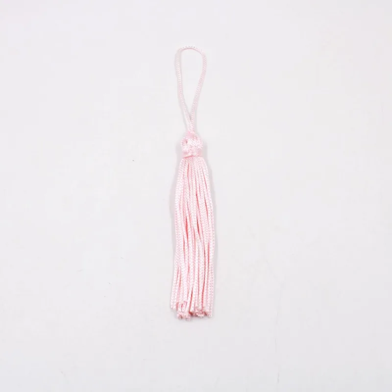Pingente Pompom Tassel 70Mm Em Poliester Com 100 Peças 242 - Rose