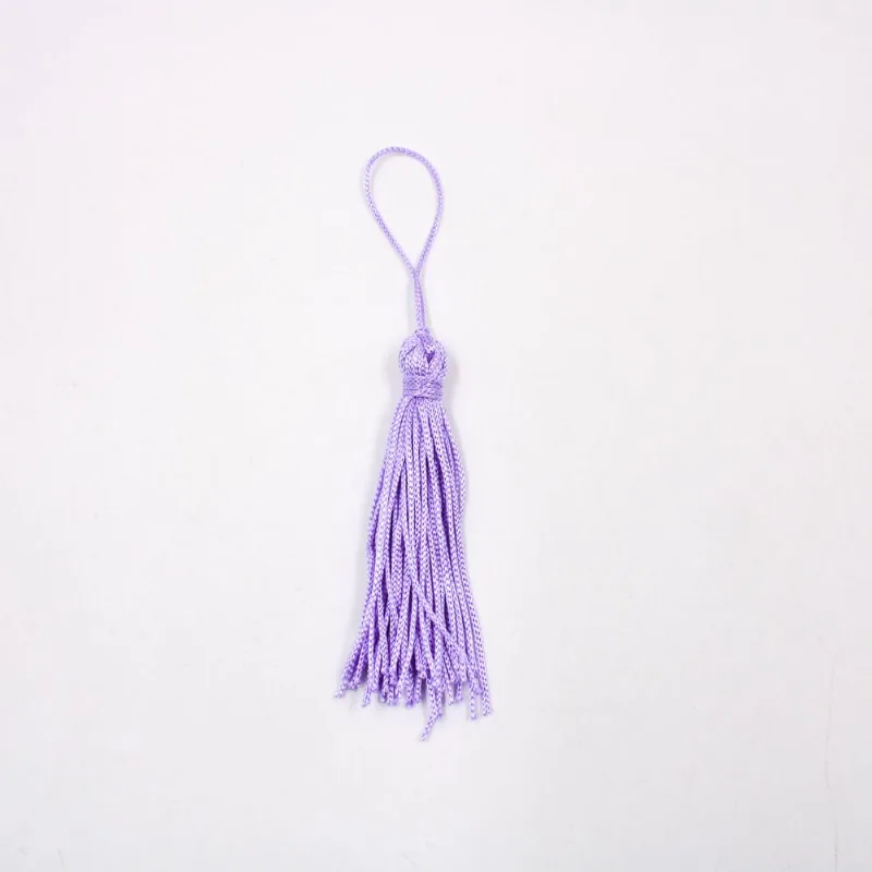Pingente Pompom Tassel 70Mm Em Poliester Com 100 Peças 245 - Lilas Claro