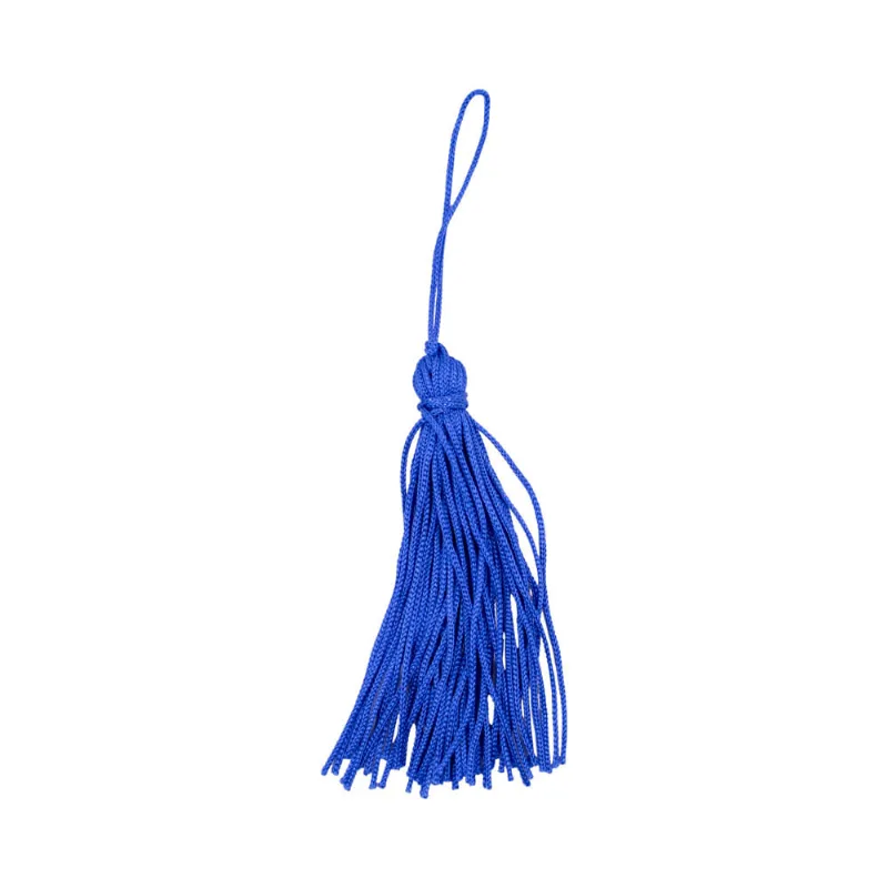 Pingente Pompom Tassel 70Mm Em Poliester Com 100 Peças 304G - Azul Profundo