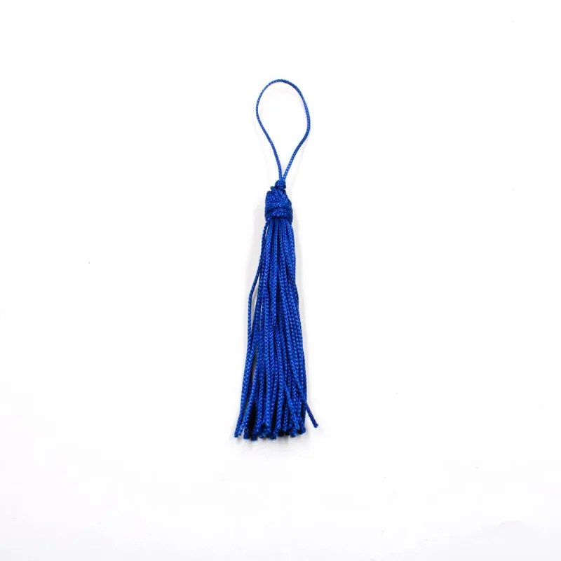 Pingente Pompom Tassel 70Mm Em Poliester Com 100 Peças 371 - Azul Marinho