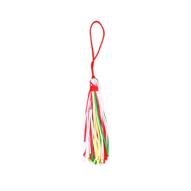 Pingente Pompom Tassel 70Mm Em Poliester Com 100 Peças 603 - Colorido Escuro