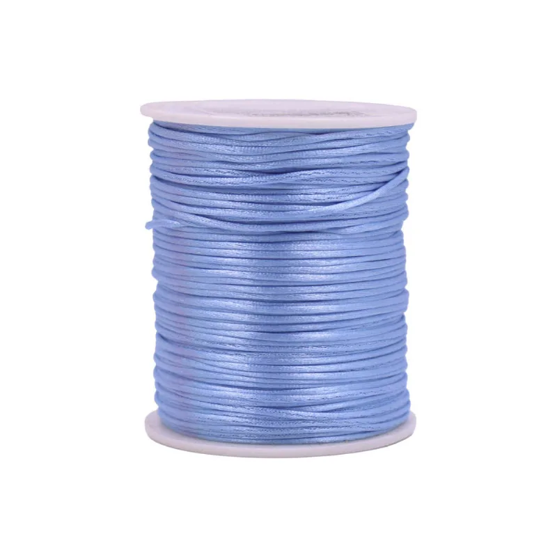 Carretel Fio De Cetim 01Mm Com 100 Metros 212 - Azul Claro