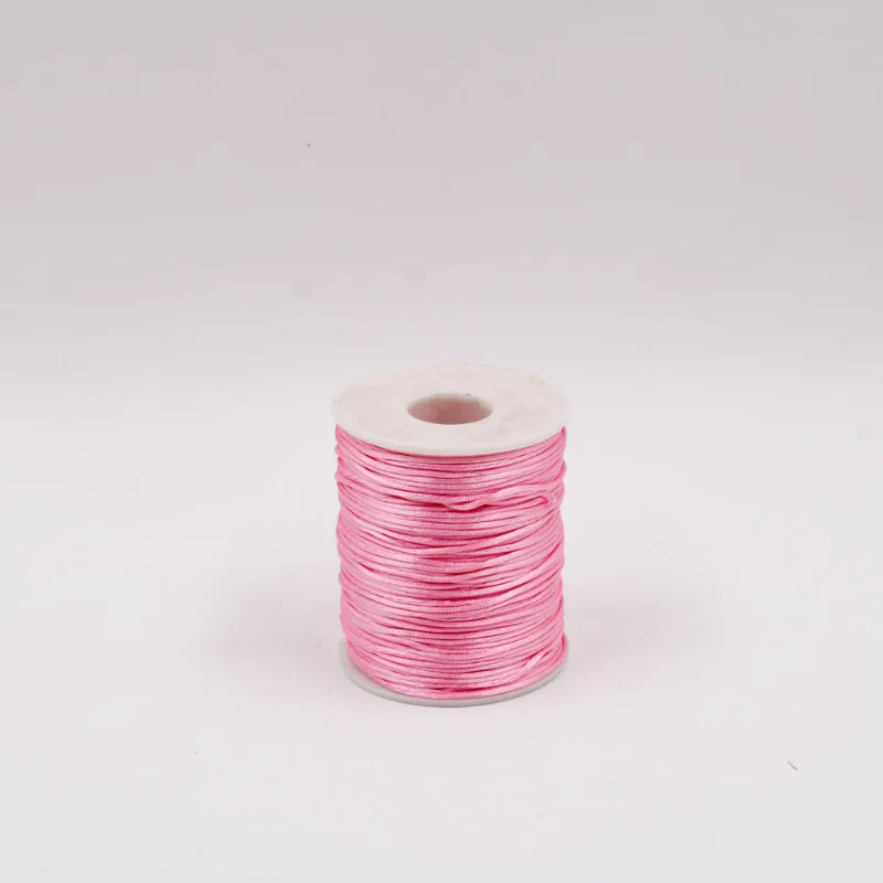 Carretel Fio De Cetim 01Mm Com 100 Metros 18Ce - Rosa 18
