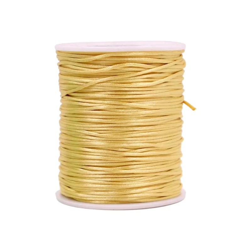 Carretel Fio De Cetim 01Mm Com 100 Metros 21Ce - Dourado 21