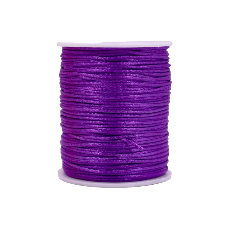 Carretel Fio De Cetim 01Mm Com 100 Metros 247 - Roxo Z47