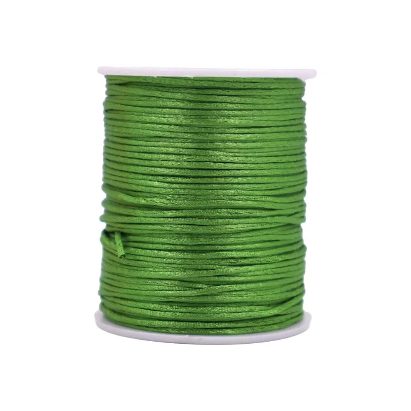 Carretel Fio De Cetim 01Mm Com 100 Metros 35Ce - Verde 35