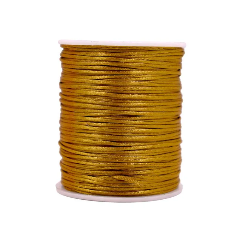 Carretel Fio De Cetim 01Mm Com 100 Metros 253 - Dourado