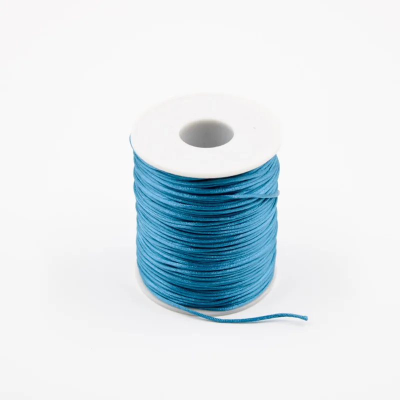 Carretel Fio De Cetim 01Mm Com 100 Metros 140 - Azul