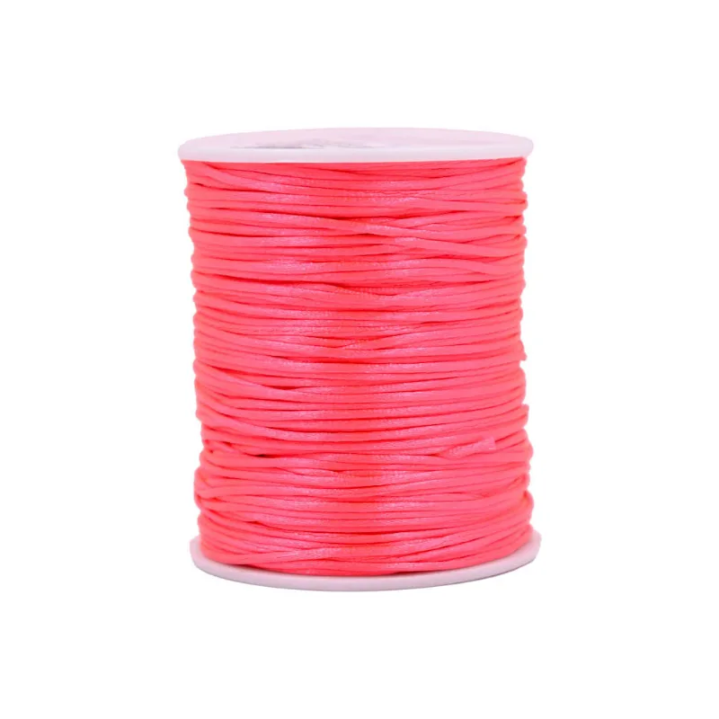 Carretel Fio De Cetim 01Mm Com 100 Metros 1800 - Rosa Fluor
