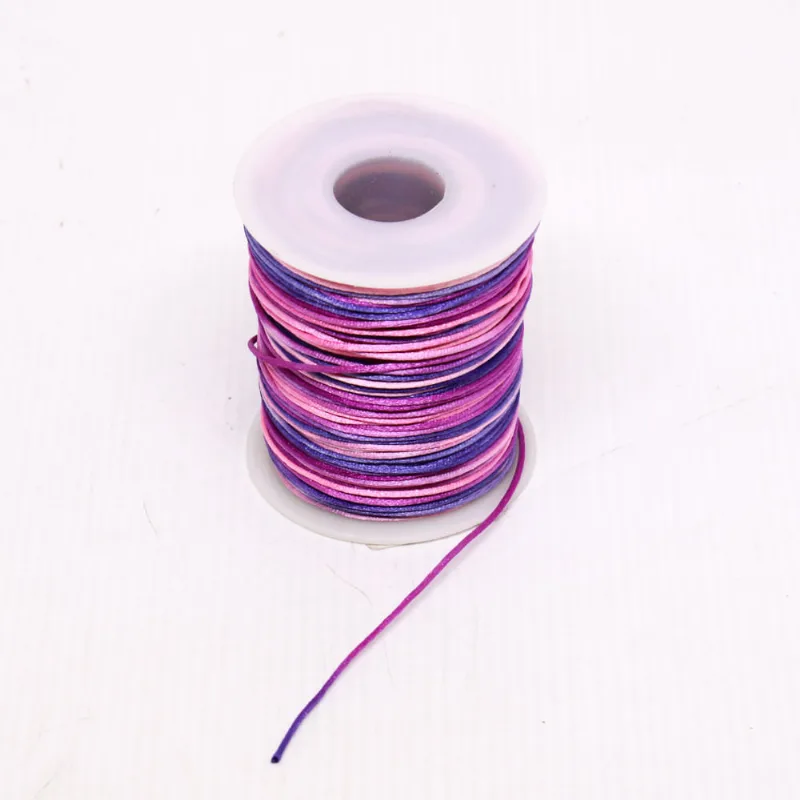 Carretel Fio De Cetim Tie Dye 01Mm Com 100 Metros 211 - Lilas