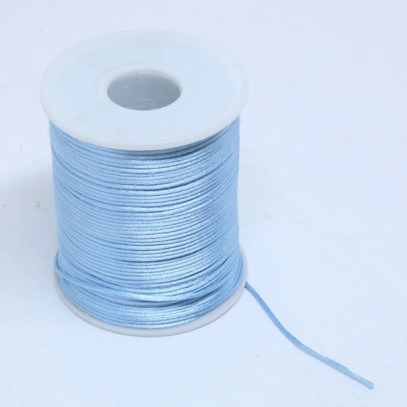 Carretel Fio De Cetim 01Mm Com 100 Metros 219 - Azul Bebe