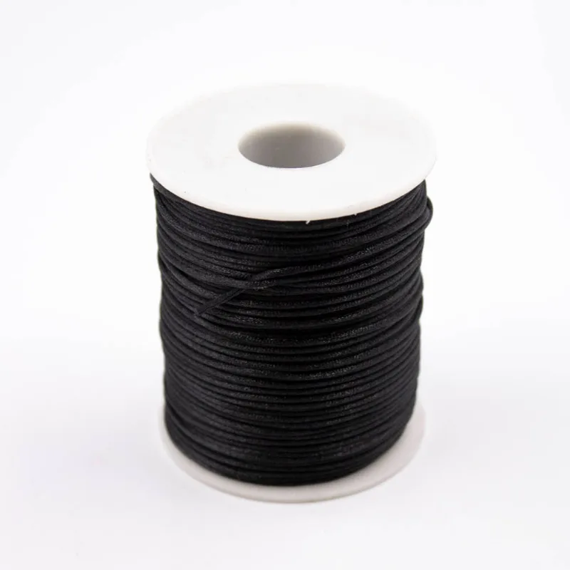 Carretel Fio De Cetim 01Mm Com 100 Metros 225 - Preto 225