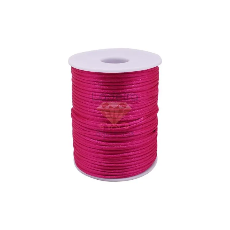 CARRETEL FIO DE CETIM 1.5MM 100MT Po1585 - Pink