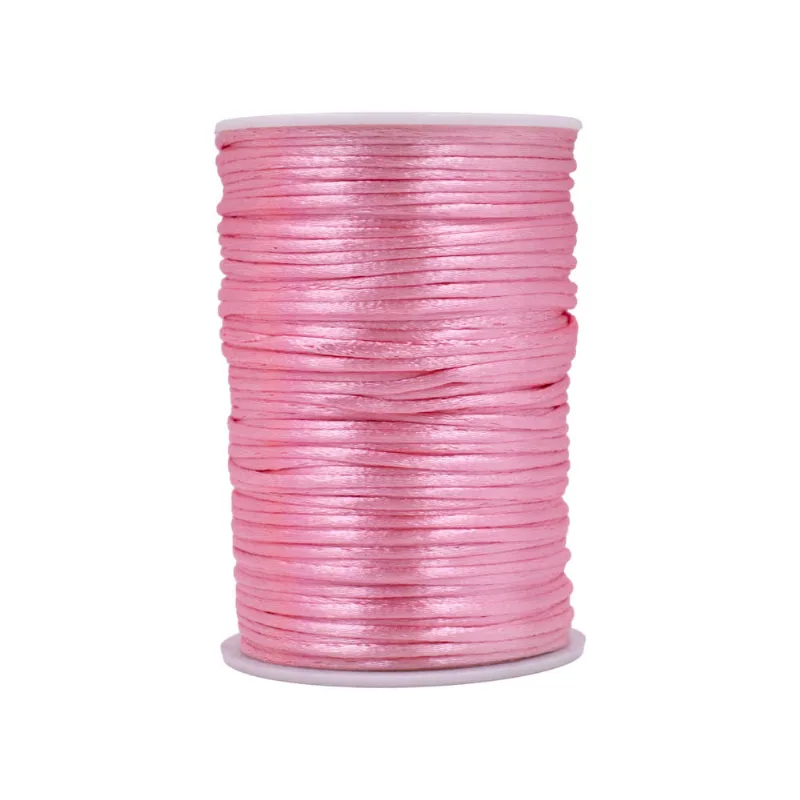 Carretel Fio De Cetim 02Mm Com 100 Metros 337 - Rosa