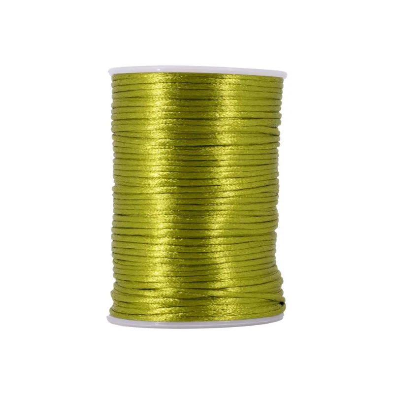 Carretel Fio De Cetim 02Mm Com 100 Metros 832Ct - Verde Musgo