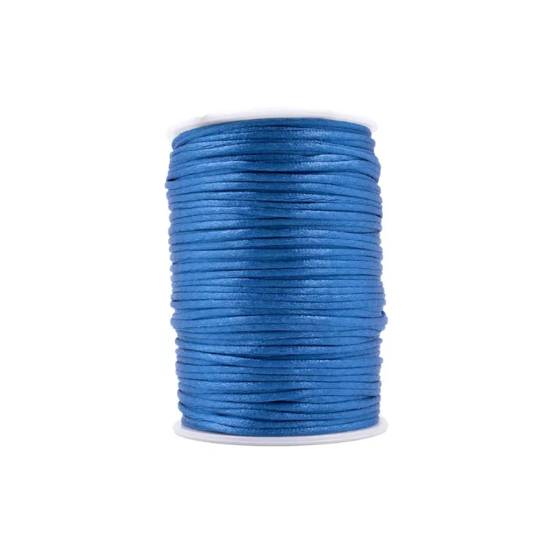 Carretel Fio De Cetim 02Mm Com 100 Metros 990Ct - Azul Ardósia