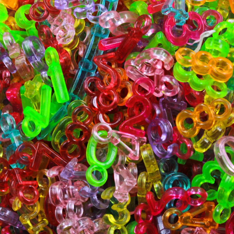 PINGENTE NUMEROS INFANTIL EM PLASTICO COM 500GR 103 - Colorido