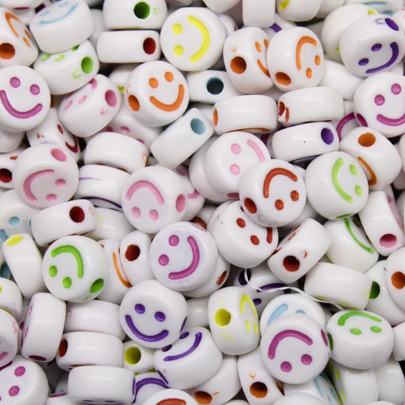ENTREMEIO REDONDO SMILE 05X10MM EM ACRILICO COM 500GR 291 - Branco + Colorido