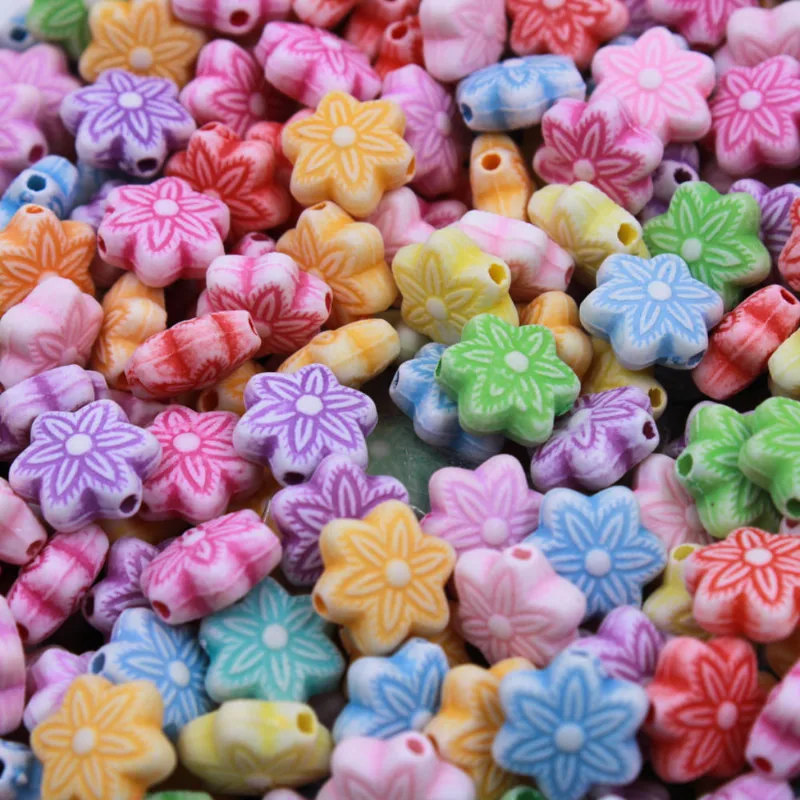 ENTREMEIO FLOR INFANTIL 10MM EM PLASTICO COM 500GR 103 - Colorido