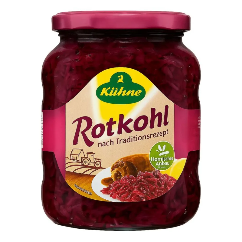 Repolho Alemão Rotkohl Kühne 680g - Kühne