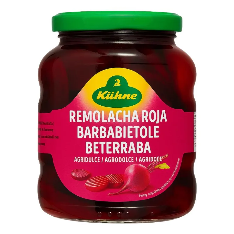 Beterraba Fatiada Alemã Kühne Vidro 330g - Kühne