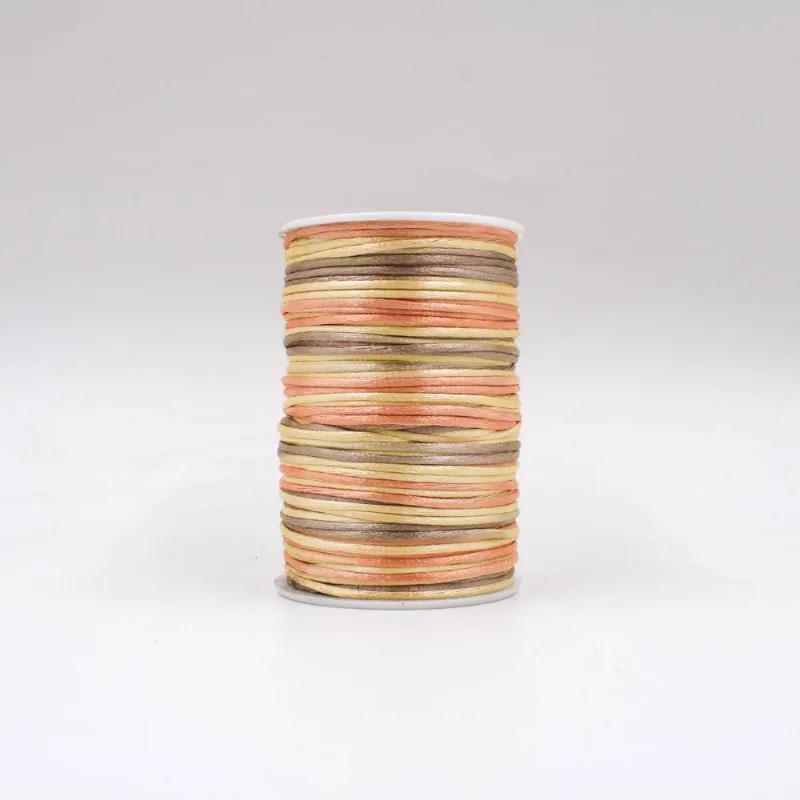 Carretel Fio De Cetim Tie Dye 02Mm Com 100 Metros 229 - Marrom
