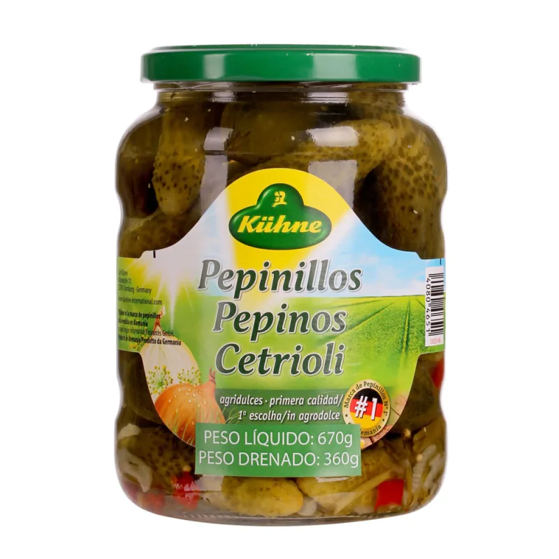 Pepinos Ale Kühne 670g - Kühne