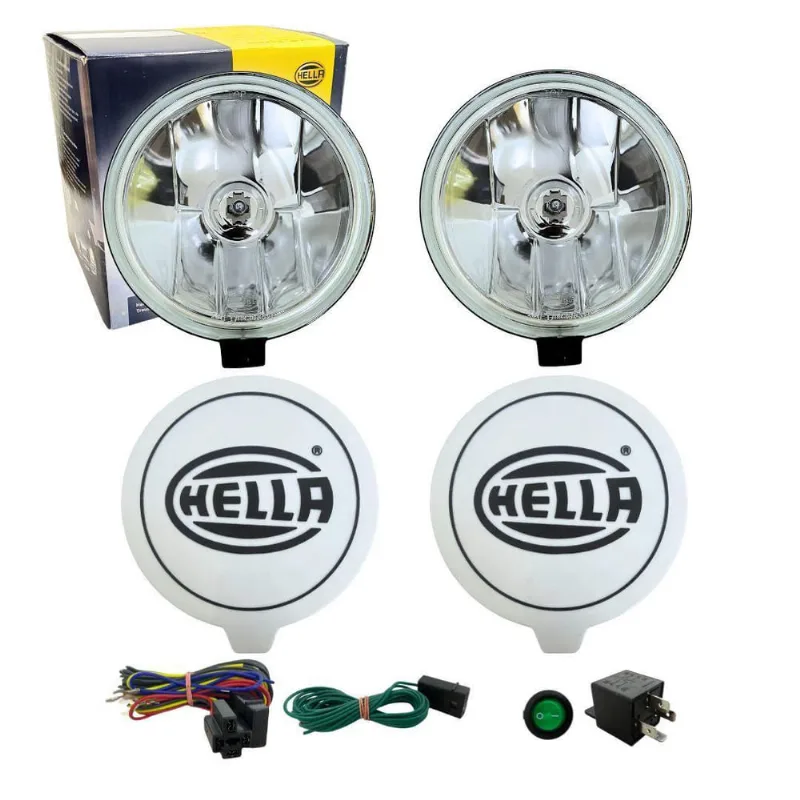 Kit Farol Milha Auxiliar 500 Ff Fusca Kombi Porsche Hella