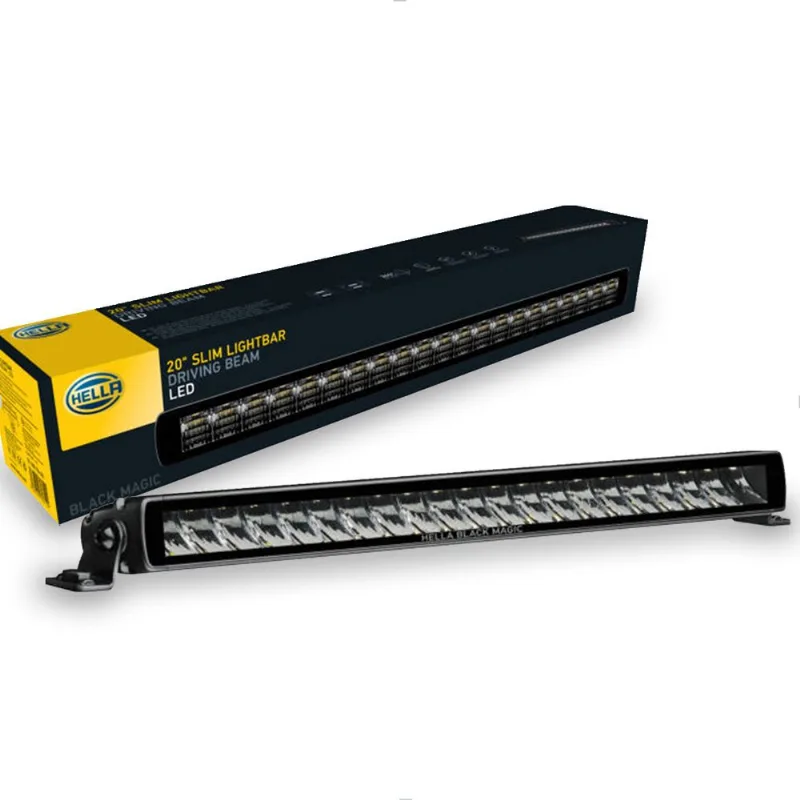 Barra LED Hella Farol Auxiliar Black Magic 12V 24V - Luz Milha Hella