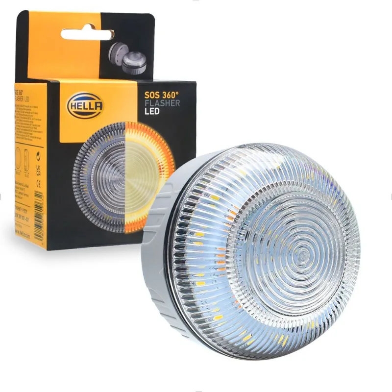 Sinalizador Emergência LED Lanterna Hella SOS 360 Hella