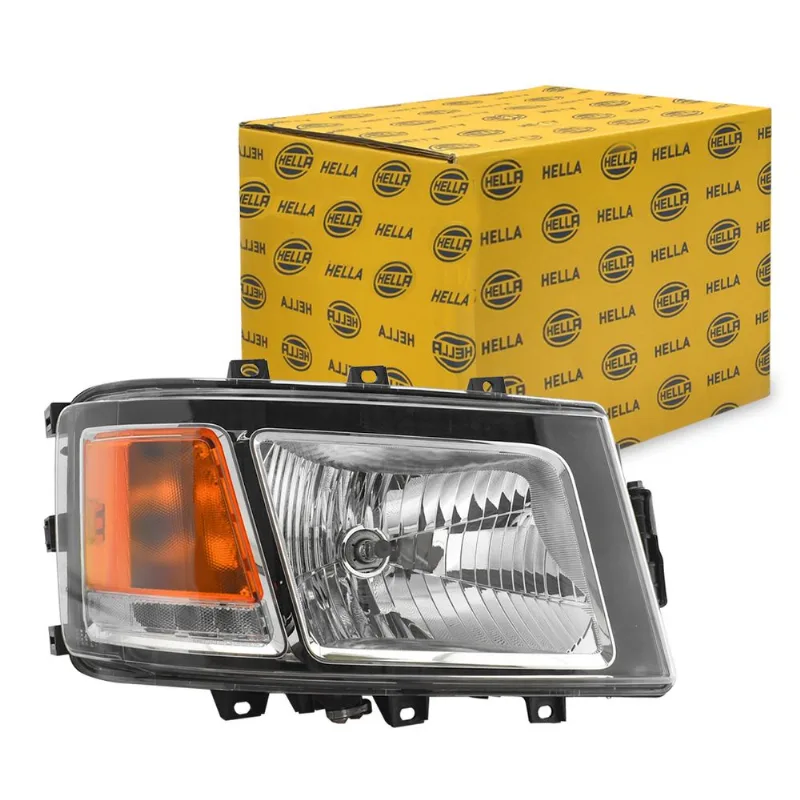 Farol para Scania NTG S6 P G 2018 até 2026 Foco Duplo com Motor LED DRL Hella Direito