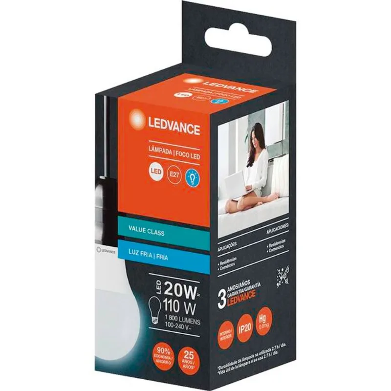 Lâmpada Led Ledvance 20W Bivolt un