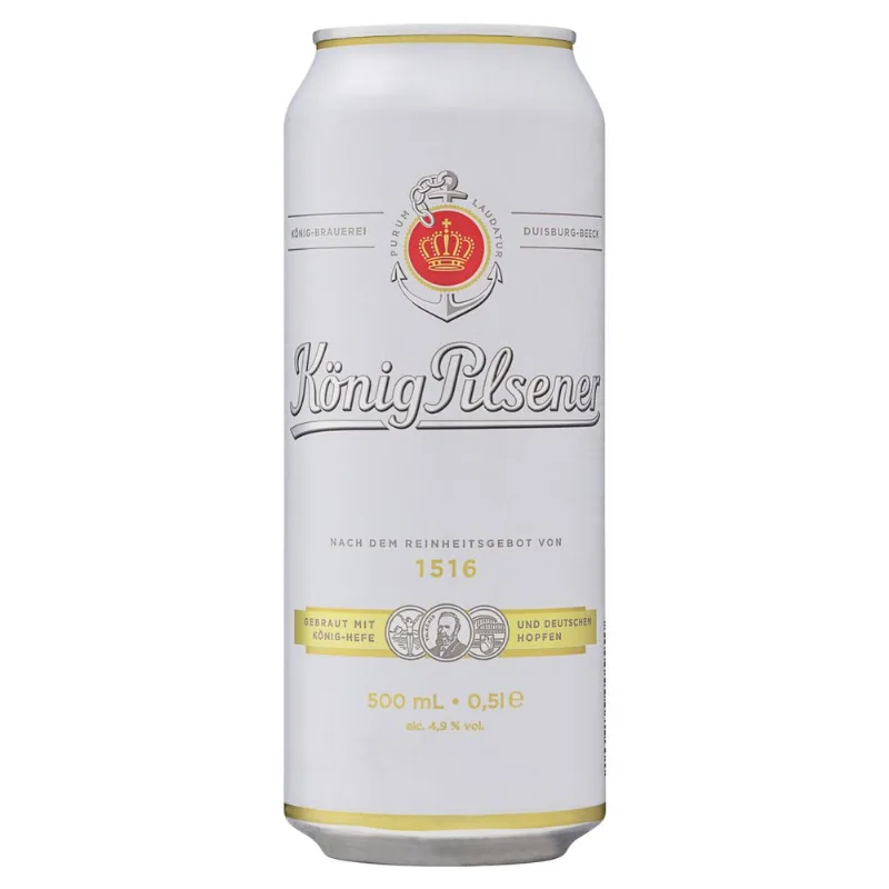 Cerveja Pilsen Puro Malte König Pilsener Lata 500ml
