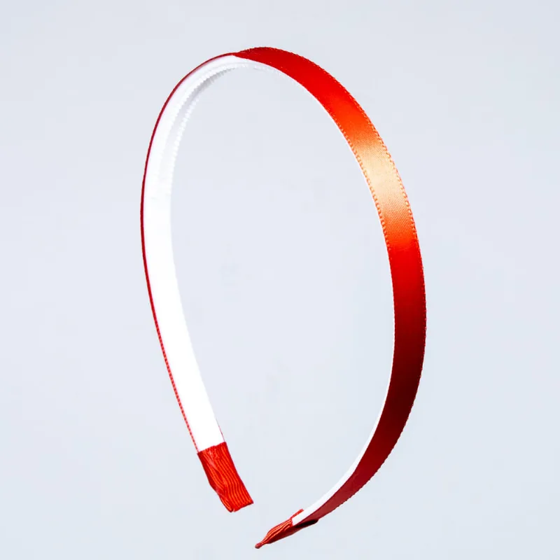 Tiara Com Dente 08Mm Em Cetim Com 12 Unidades 020Tc - Vermelho 020