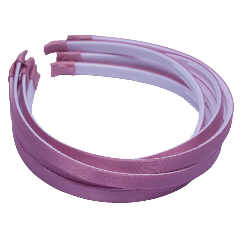 Tiara Com Dente 08Mm Em Cetim Com 12 Unidades 028Tc - Rose 028