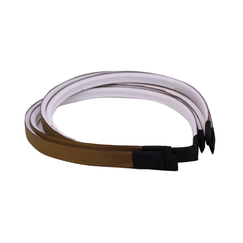 Tiara Com Dente 08Mm Em Cetim Com 12 Unidades 036T - Marrom 036