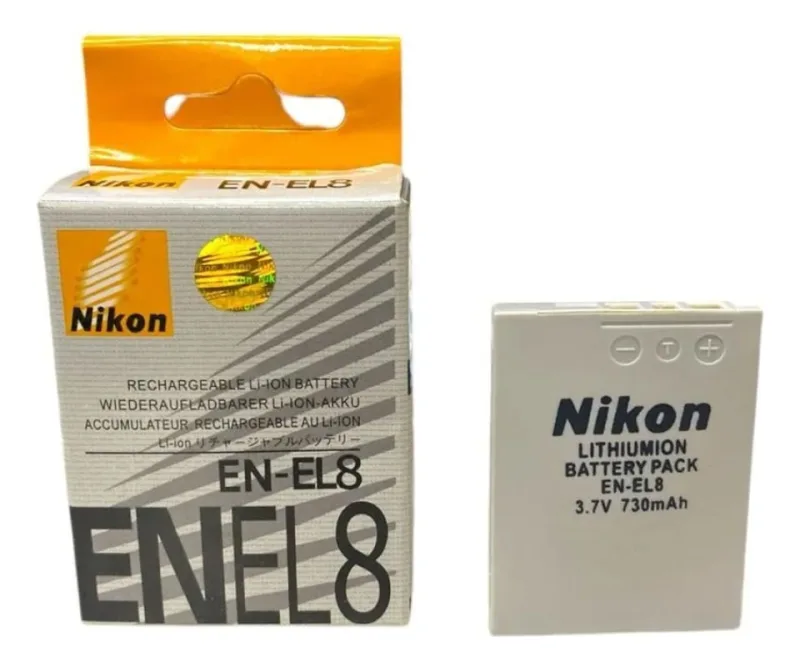 Bateria Nikon En-el8 3.7v 730mah Para Câmeras - Nikon