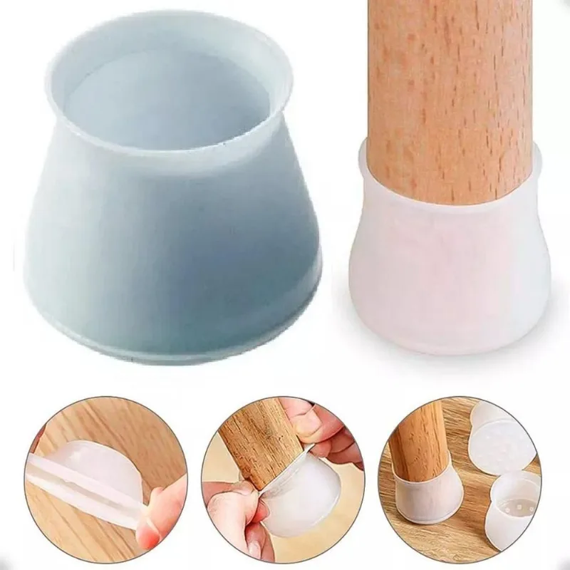 24 Protetores Silicone P/ Móveis - Adaptáveis - Cores Variadas