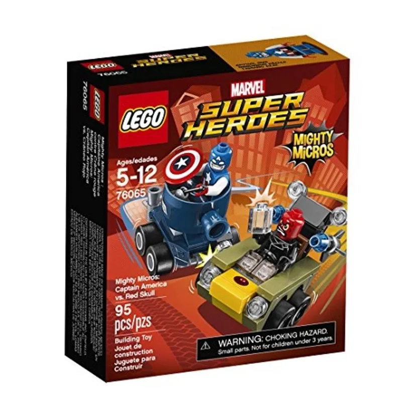 Lego Super Heroes Mighty Micros: Captain America vs Red Skull 76065 Building Kit (95 Piece)