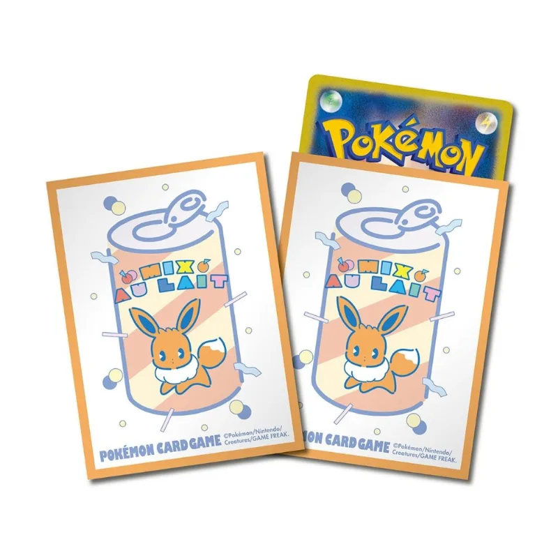Sleeves/Shields Pokemon Premium Eevee laranja mesclado