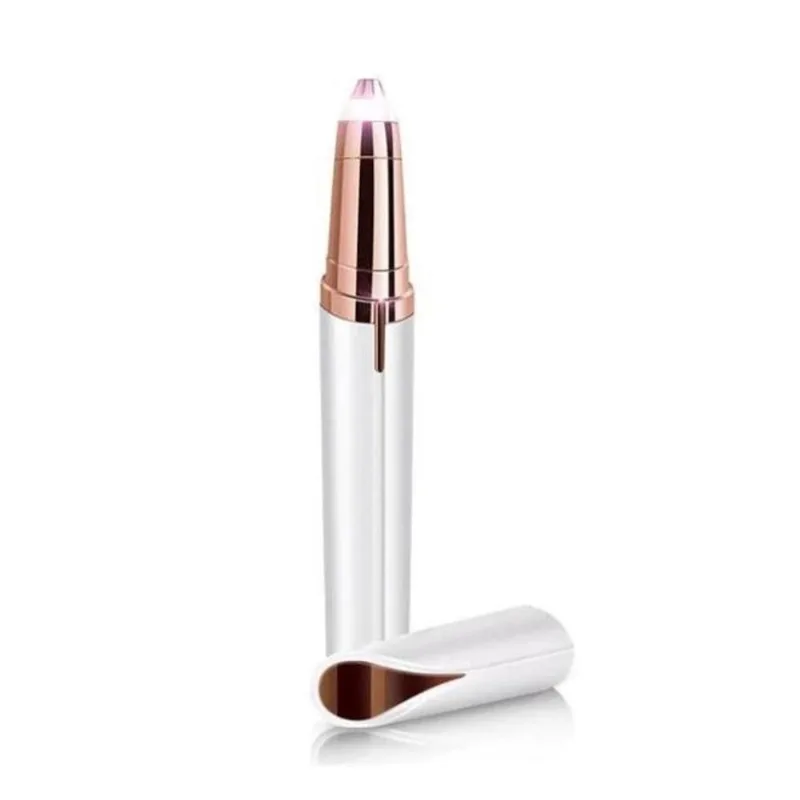 Caneta Depiladora Facial Sobrancelha Com Led Usb Flawlbss