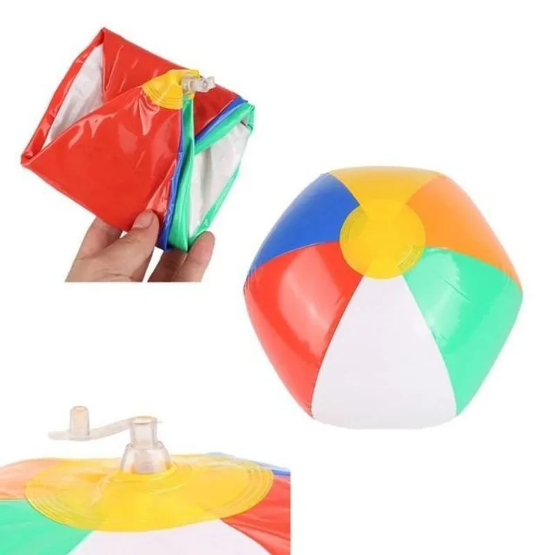 Kit 7 Bolas Infláveis Colorida 30cm