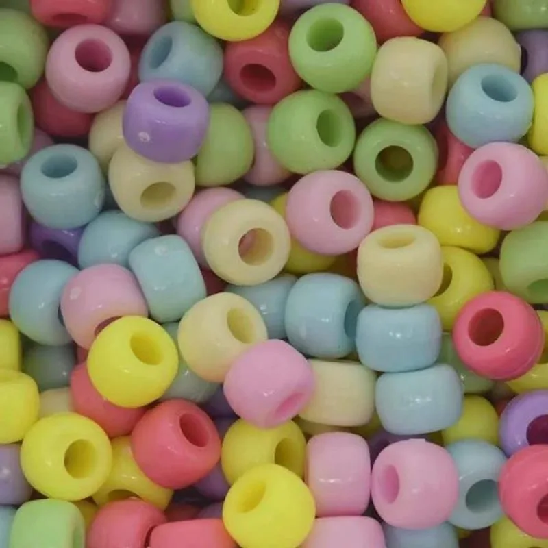Miçanga Terere Infantil Candy Colors Em Plástico 6x9mm 300
