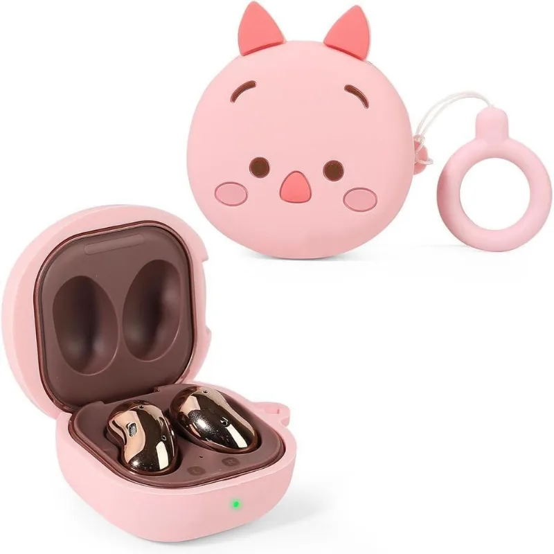 Case Capa Fone De Ouvido Rosa Compatível Com Samsung Buds
