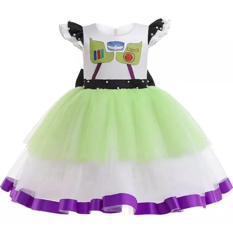 Fantasia Infantil Vestido Buzz Lightyear Toy Story Meninas
