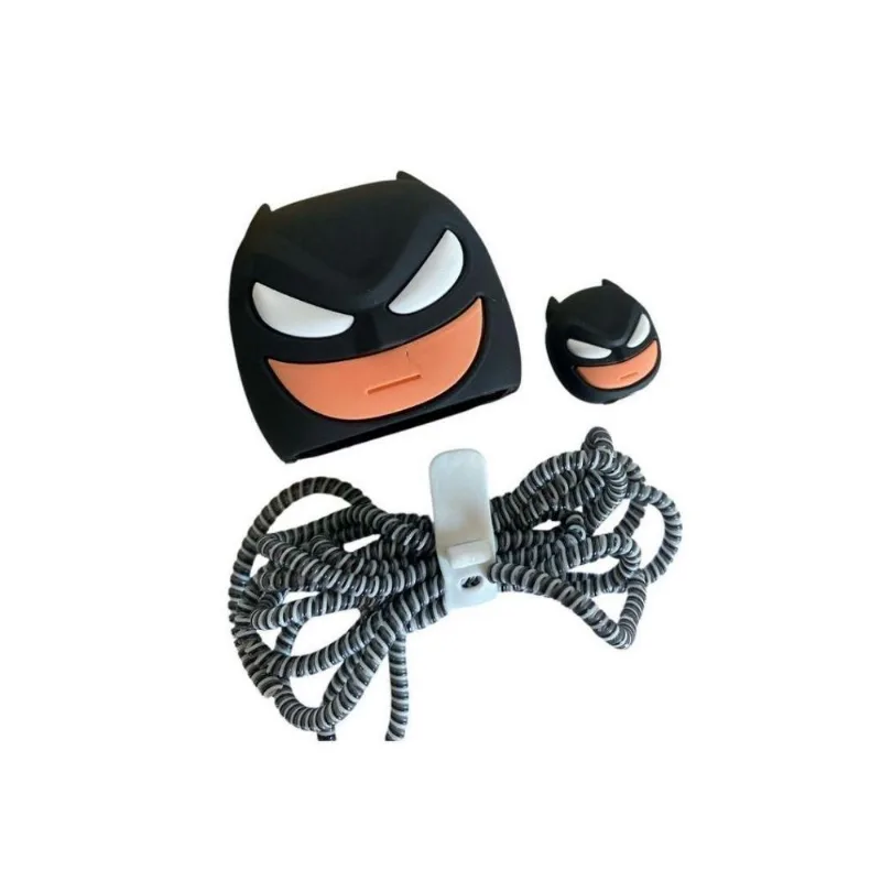 Capa Protetora De Carregador Cabo De Silicone Batman