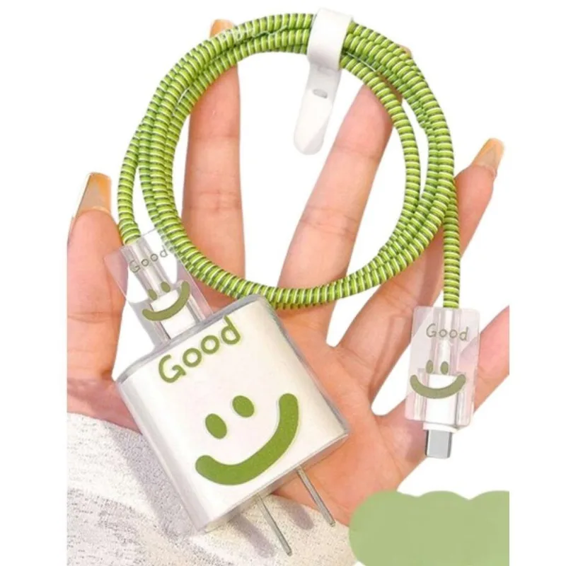 Capa Protetora De Carregador Cabo De Silicone Good Verde