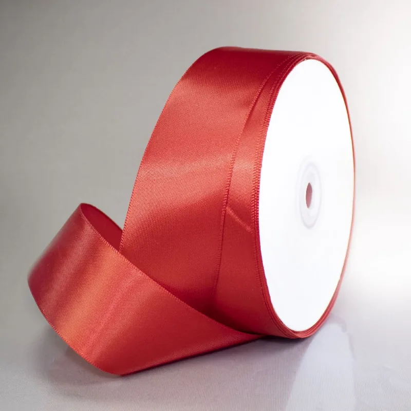 FITA DE CETIM LISA 38MM COM 45 METROS 201 - Vermelho