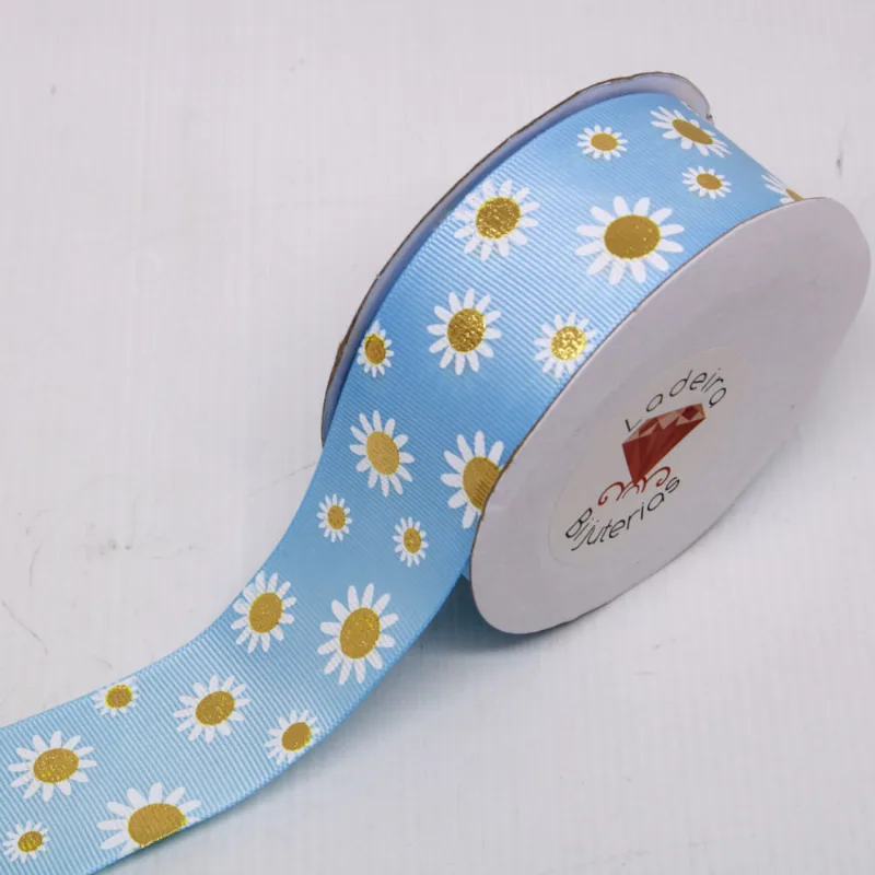 FITA MARGARIDA 40MM EM POLIESTER COM 9 METROS 219 - Azul Bebe